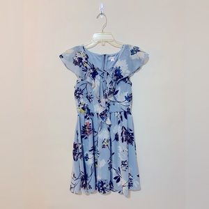 Light blue floral Xhiliration dress